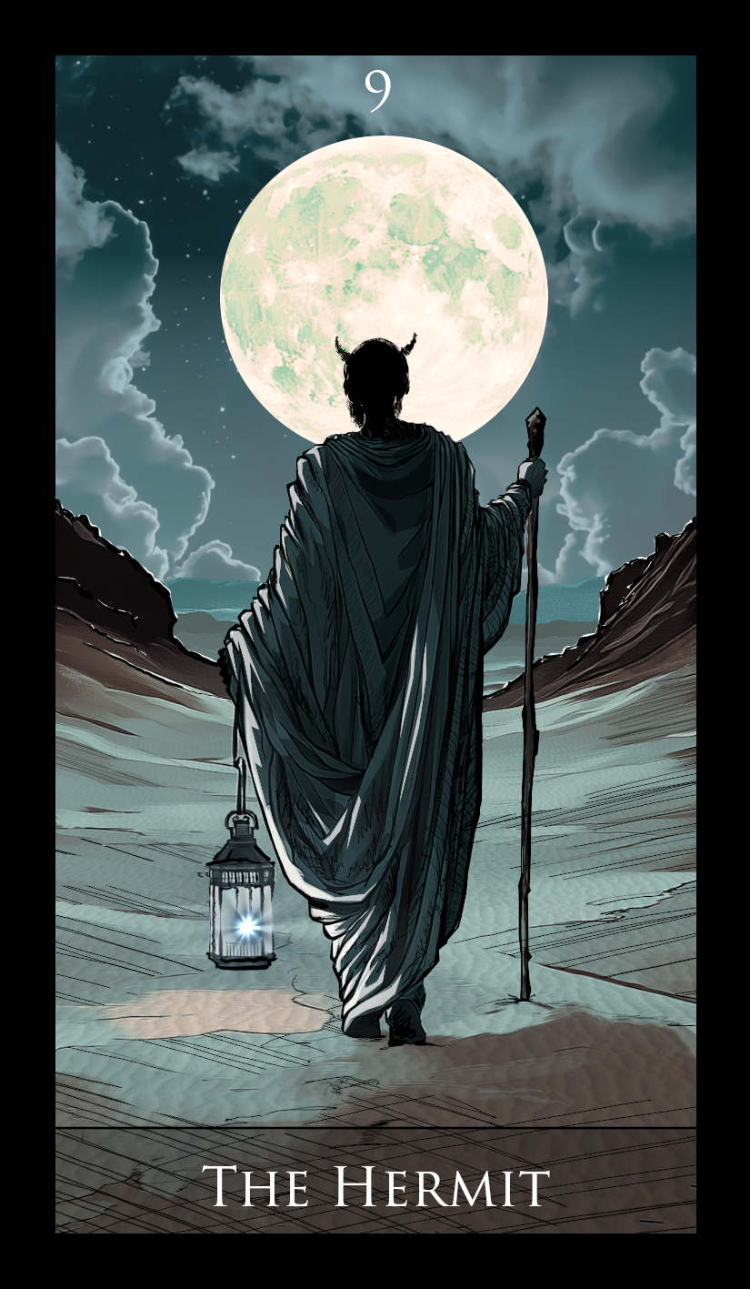 The Hermit tarot card