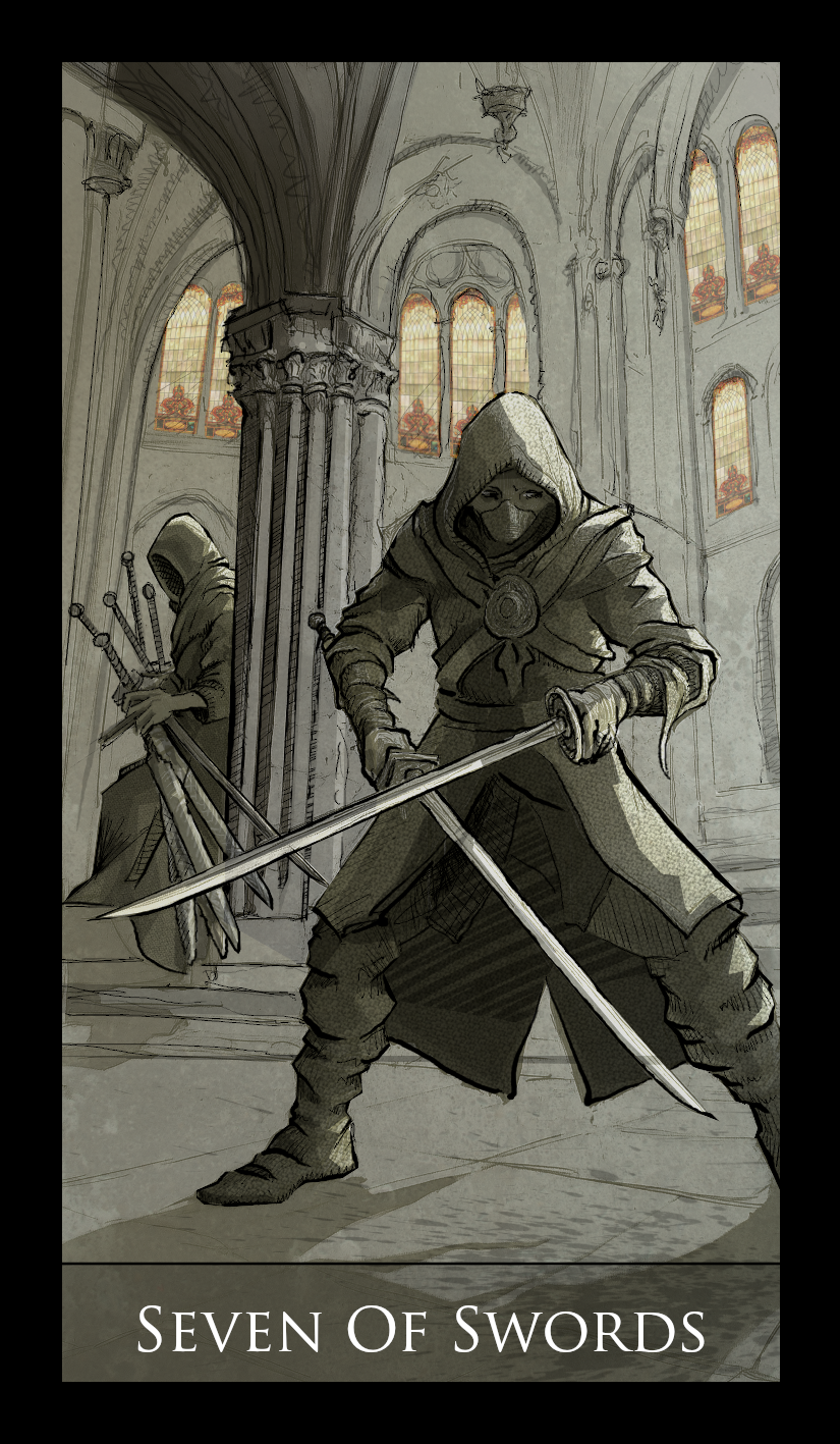 Seven of Swords tarot card