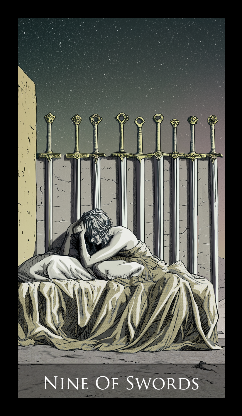 Nine of Swords tarot card