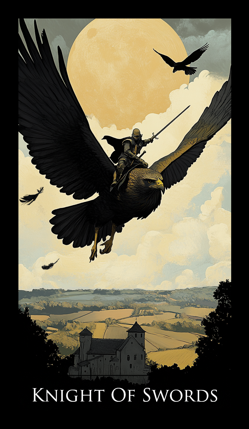 Knight of Swords tarot card