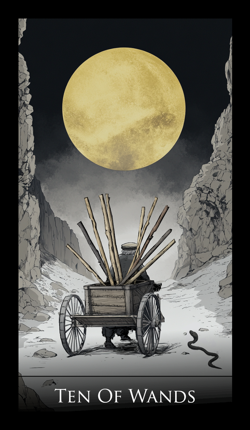 Ten of Wands tarot card