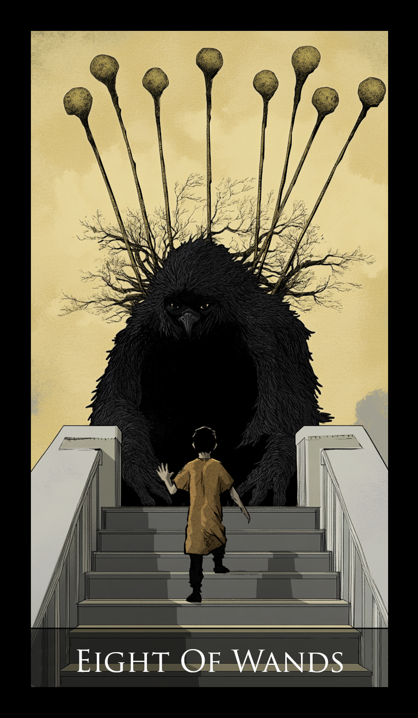 Eight of Wands tarot card